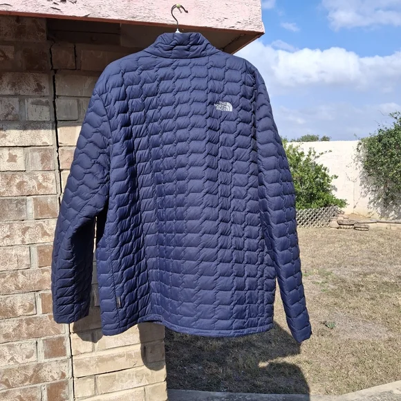 The North Face ThermoBall Full-Zip Navy Nylon Puffer Jacket Men Size XXXL - Picture 5 of 16